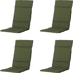Madison -  Tuinkussen Fiber Deluxe Panama green - Ca. 125x50 cm - Set van 4