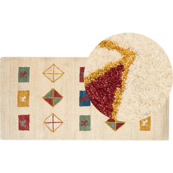 MISINLI - Modern vloerkleed - Beige - 80 x 150 cm - Wol