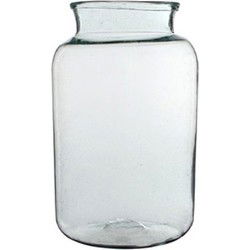 Mica Decorations Vaas cilinder - transparant - glas - 23 x 40 cm - Vazen