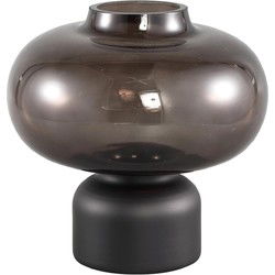 PTMD Nyda Vaas - 19,5 x 19,5 x 20 cm  - Glas - Grijs