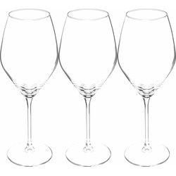 Secret de Gourmet Wijnglazen set Silvia - doosje 12x stuks - chique transparant glas - 34 CL - Wijnglazen