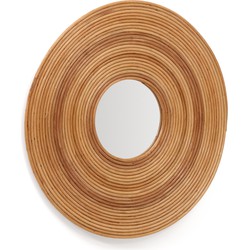 Kave Home - Ronde rotan Nalea-spiegel Ø 60 cm