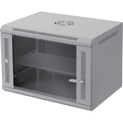 Netwerkkast 7 HE 19 inch grijs 600 x 420 x 450 mm volledig gemonteerd Draagvermogen 60 kg