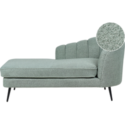 Beliani ALLIER - Chaise longue-Groen-Bouclé