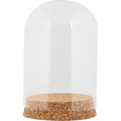 Clayre & Eef Glazen Stolp Ø 8x12 cm Transparant Glas