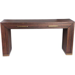 PTMD Bijzettafel Tiess - 165x45x81 cm - Hout - Bruin
