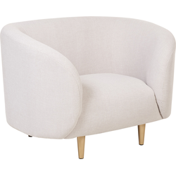 Beliani LOEN - Fauteuil-Beige-Polyester