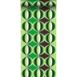 Sanders & Sanders behang grafisch motief groen - 53 cm x 10,05 m - 935230