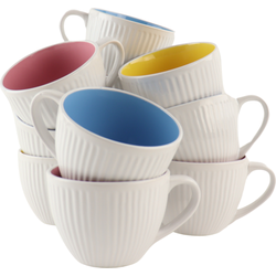 OTIX Soepkommen - met Oor - Set van 12 - Schaaltjes - 600ml - Diverse Kleuren - CASCADE