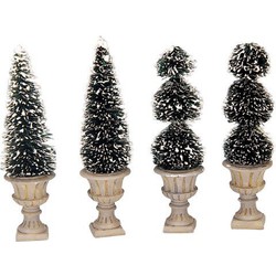 Cone-shaped & sculpted topiaries