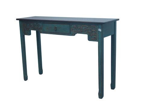 Fine Asianliving Fine Asianliving Chinese Sidetable met Carvings Blauw - 