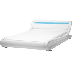AVIGNON - Waterbed met LED - Wit  - 180 x 200 cm  - Kunstleer