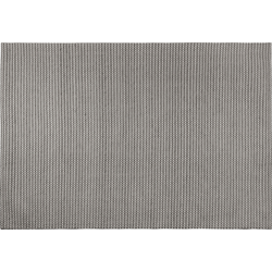 KILIS - Laagpolig vloerkleed - Donkergrijs - 140 x 200 cm - Wol