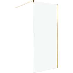 AHAUS - Douchescherm - Goud - 90 x 190 cm - Veiligheidsglas