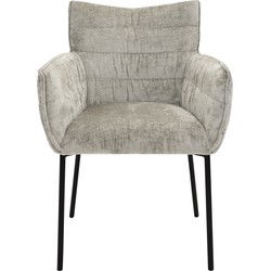 Kick eetkamerstoel Goos - Grijs/beige