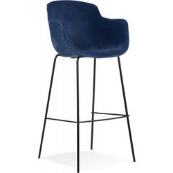 Barkruk met armleuningen LARISSA 59x54x1075 cm Blauw