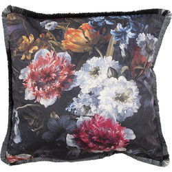 Clayre & Eef Sierkussen Groen Synthetisch Bloemen