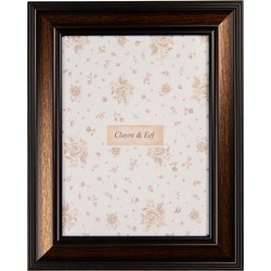 Clayre & Eef Fotolijst 10x15 cm Bruin Zwart Kunststof Glas