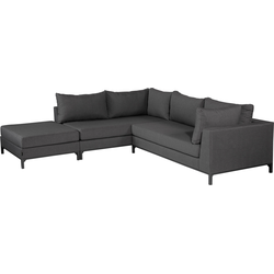 WOOOD Sicilië Loungeset Links – All Weather – Grijs – 60x262x246