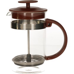 Cafetiere French Press koffiezetter bamboe 600 ml - Cafetiere