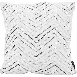 Sierkussen Chenille Chevron Wit | 45 x 45 cm | Polyester
