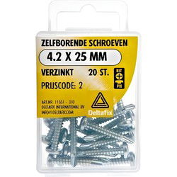 Zelfb.schroef 4.2x25mm verz 20st