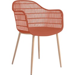Tamy - Set van 2 stoelen - Terracotta