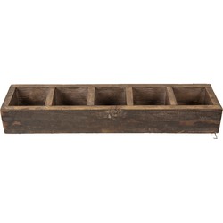 Clayre & Eef Opbergkist  54x12x7 cm Bruin Hout Rechthoek Speelgoedkist