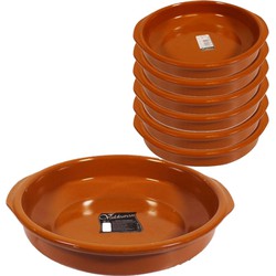 Set van 7x stuks tapas borden/ovenschalen Alicante met handvatten 38 en 20 cm - Snack en tapasschalen