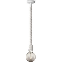 Home sweet home hanglamp Leonardo wit Globe g125 - smoke