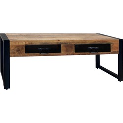 Benoa Bas 2 Drawer Coffee Table 120 cm