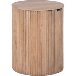 Lewis & Loft Bijzettafel Lonne - FSC® mangohout – Rond ⌀40 – Naturel