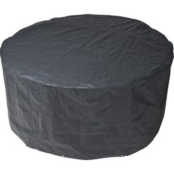 Nature beschermhoes tuinset - grijs - 90 x 205 cm - rond - Tuinsethoezen