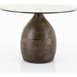 Coffee table Bond - brown - 60x60x11/32x32x46