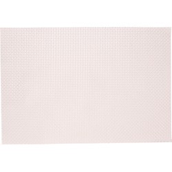 1x Rechthoekige onderleggers/placemats voor borden roze parelmoer geweven print 29 x 43 cm - Placemats