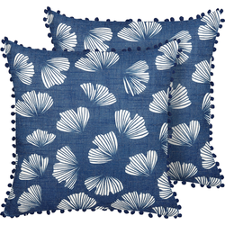 Beliani DANDELION - Sierkussen-Blauw-Polyester