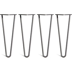 The Hairpin Leg Co. – Hairpin Legs – Salontafel – 35cm – 10mm - Salontafelpoten – 2 staven - Zwart