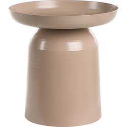 Beliani TORRENS - Bijzettafel-Beige-IJzer
