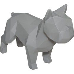 Deco Object Origami Bulldog - Grijs