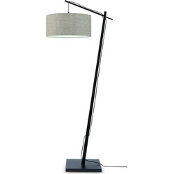 Vloerlamp Andes - Zwart/Taupe - 72x47x176cm