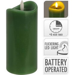 Led Candle 70X150 mm Oliv Green