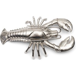 Riviera Maison Beeldje Zilver Kreeft staand - Ocean Lobster dierenbeeldje