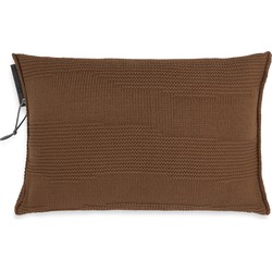 Knit Factory Joly Sierkussen - Tobacco - 60x40 cm - Inclusief kussenvulling