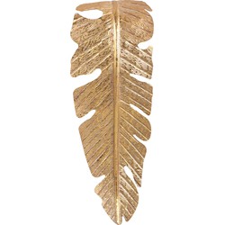 PTMD Asis Gold iron lamp wall leaf shape large