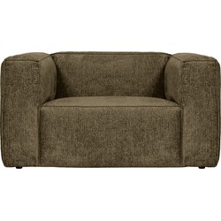 WOOOD Bean Fauteuil - Structure Velvet - Moss - 74x146x98