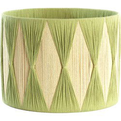 Light & Living - kap - Hannah - groen - textiel - Ø 40cm - E27 - 2240621