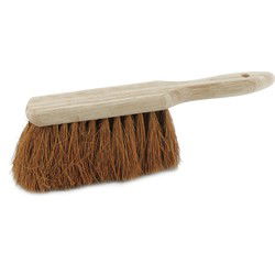 Sorex Houten stoffer - 28 cm - kokosvezel - voor binnen en buiten - Stoffer en blik