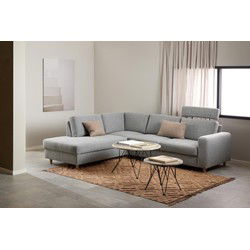 Bijzettafel Grijs Marmer - 55x55x41,4cm - Hermanson