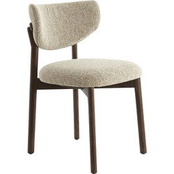 Light&living Eetkamerstoel 54,5x51x80,5 cm TROSA hout d bruin+crème-bruin