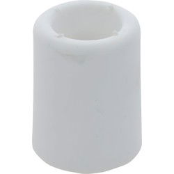 Deurbuffer rubber 50mm wit 2st